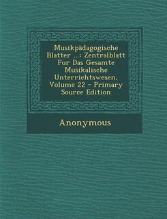 Front cover_Musikpädagogische Blatter ...