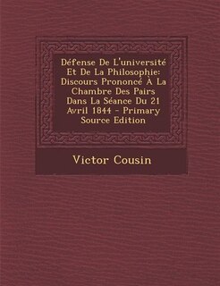 Couverture_Défense De L'université Et De La Philosophie