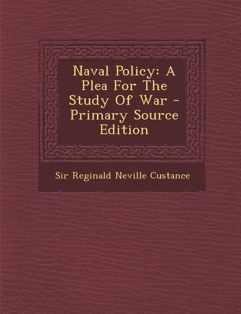 Front cover_Naval Policy