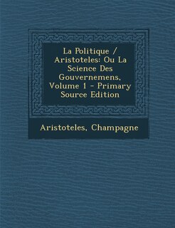 Front cover_La Politique / Aristoteles