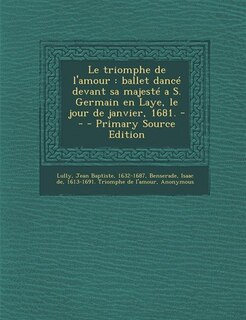 Front cover_Le triomphe de l'amour