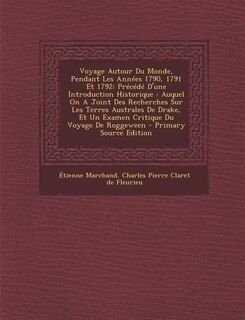 Couverture_Voyage Autour Du Monde, Pendant Les Annees 1790, 1791 Et 1792
