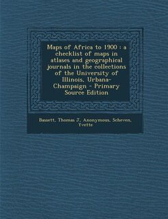 Couverture_Maps of Africa to 1900
