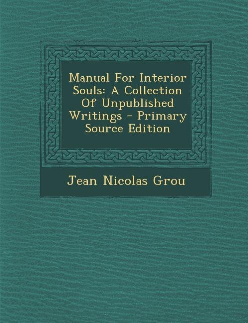 Front cover_Manual For Interior Souls