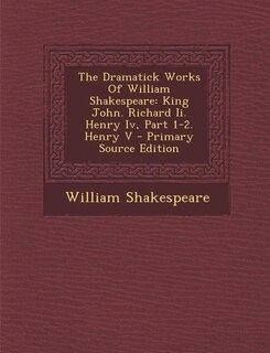 Couverture_The Dramatick Works Of William Shakespeare