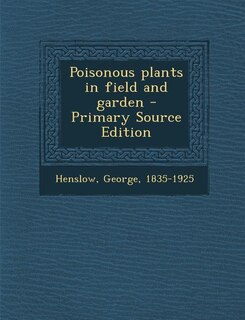 Front cover_Poisonous plants in field and garden