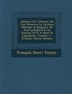 Front cover_Histoire De L'alcoran