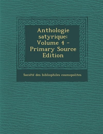 Couverture_Anthologie satyrique