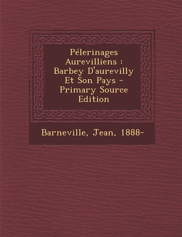 Couverture_Pélerinages Aurevilliens