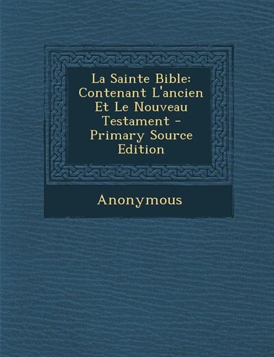 Couverture_La Sainte Bible
