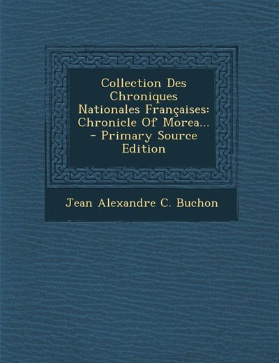 Couverture_Collection Des Chroniques Nationales Françaises