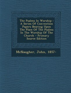 Couverture_The Psalms In Worship