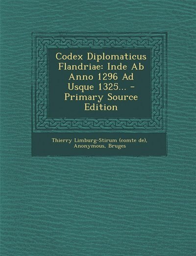 Front cover_Codex Diplomaticus Flandriae