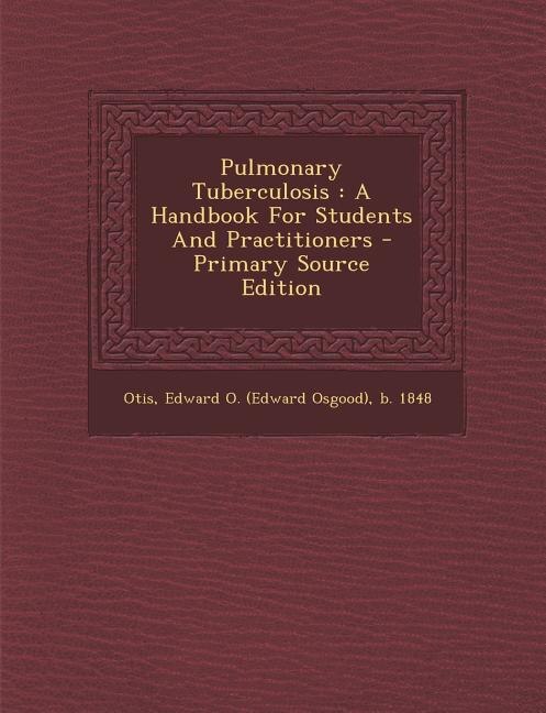 Front cover_Pulmonary Tuberculosis
