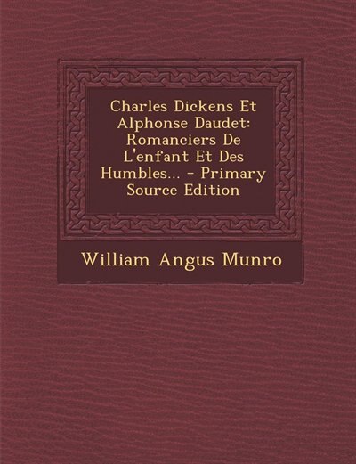 Front cover_Charles Dickens Et Alphonse Daudet