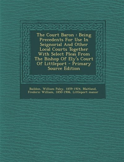 Front cover_The Court Baron