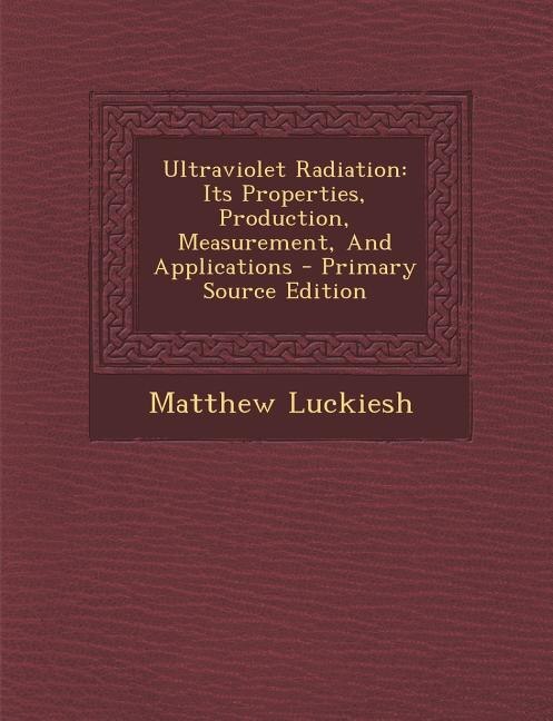 Front cover_Ultraviolet Radiation