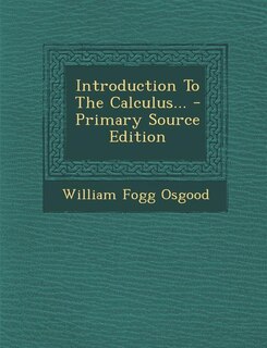 Front cover_Introduction To The Calculus...