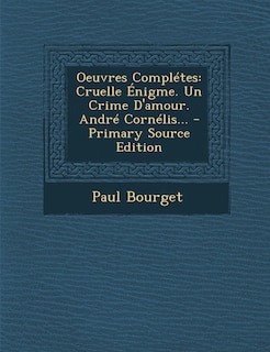 Front cover_Oeuvres Complétes