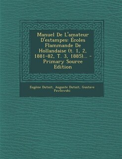 Couverture_Manuel De L'amateur D'estampes