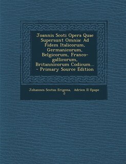 Couverture_Joannis Scoti Opera Quae Supersunt Omnia