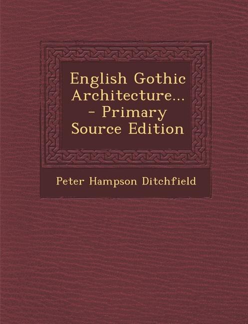 Front cover_English Gothic Architecture...