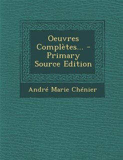 Front cover_Oeuvres Complètes... - Primary Source Edition