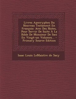 Front cover_Livres Apocryphes Du Nouveau Testament En François