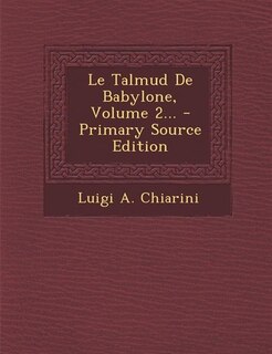 Front cover_Le Talmud De Babylone, Volume 2...
