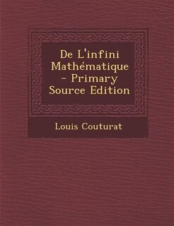 De L'infini Mathématique