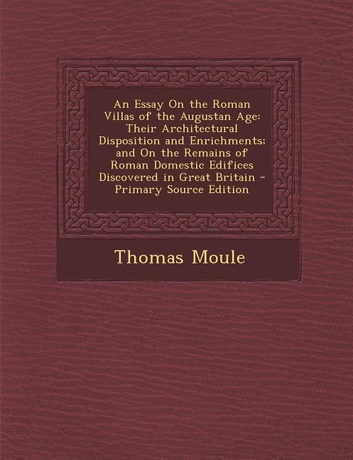 Couverture_An Essay On the Roman Villas of the Augustan Age