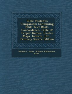 Couverture_Bible Student's Companion
