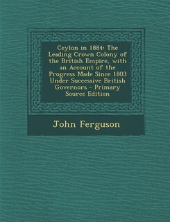 Front cover_Ceylon in 1884