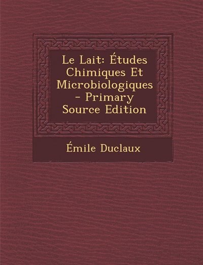 Front cover_Le Lait