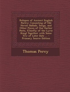 Couverture_Reliques of Ancient English Poetry