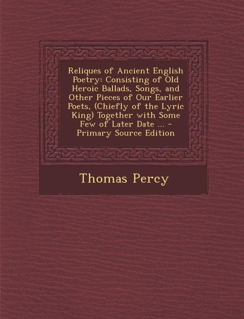 Couverture_Reliques of Ancient English Poetry