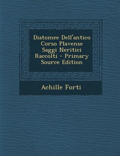 Couverture_Diatomee Dell'antico Corso Plavense Saggi Neritici Raccolti