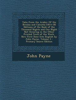 Front cover_Tales from the Arabic