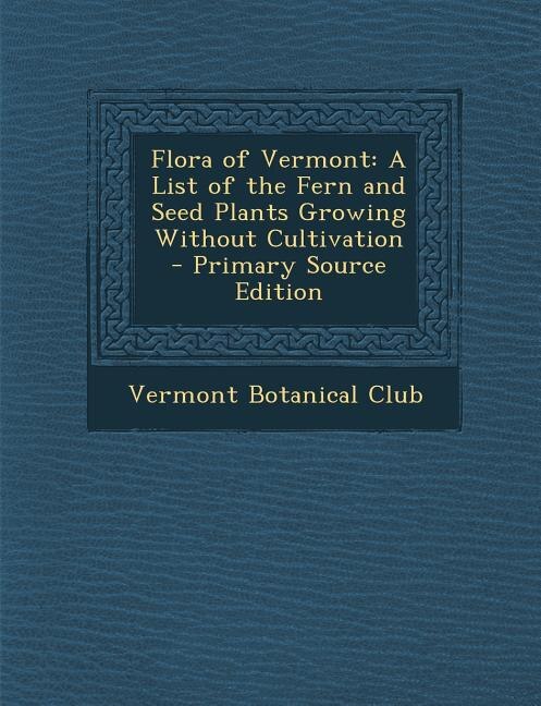 Front cover_Flora of Vermont