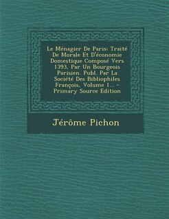 Front cover_Le Ménagier De Paris
