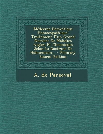 Couverture_Médecine Domestique Homoeopathique