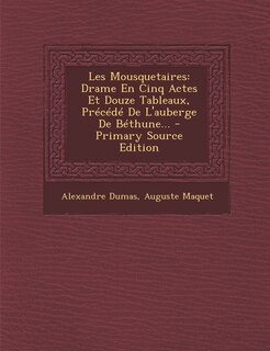 Front cover_Les Mousquetaires