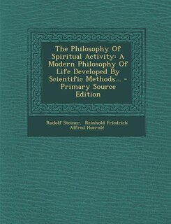 Couverture_The Philosophy Of Spiritual Activity