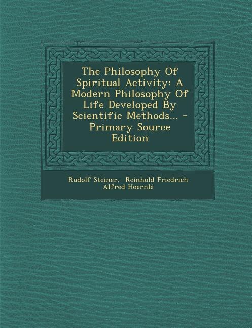 Couverture_The Philosophy Of Spiritual Activity