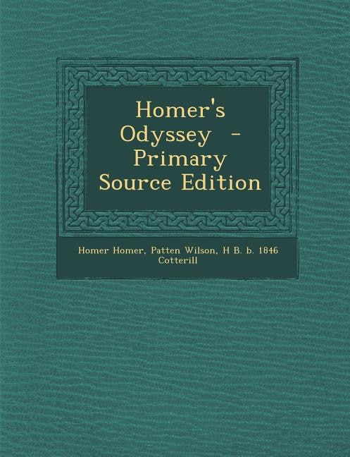 Front cover_Homer's Odyssey  - Primary Source Edition