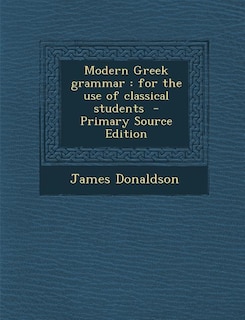 Couverture_Modern Greek grammar
