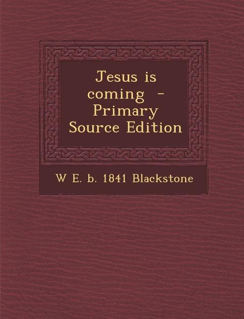 Front cover_Jesus is coming