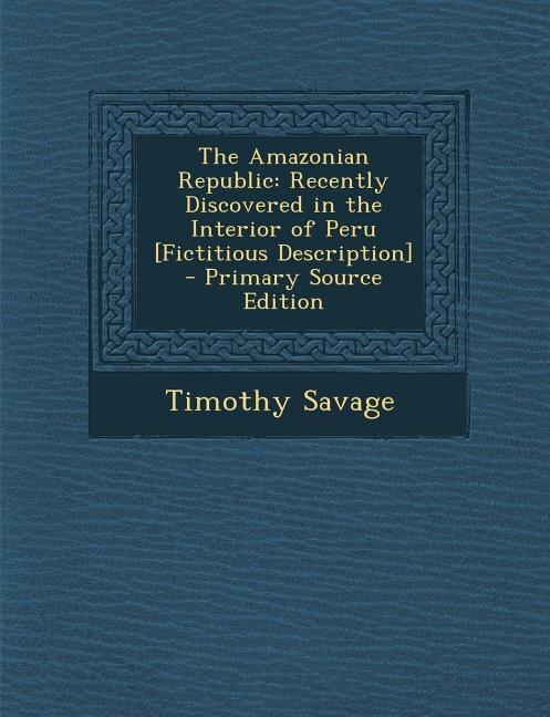 Front cover_The Amazonian Republic