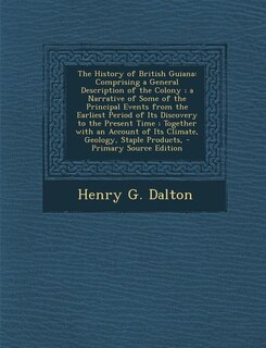 Front cover_The History of British Guiana