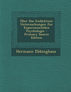 Couverture_Über Das Gedächtnis